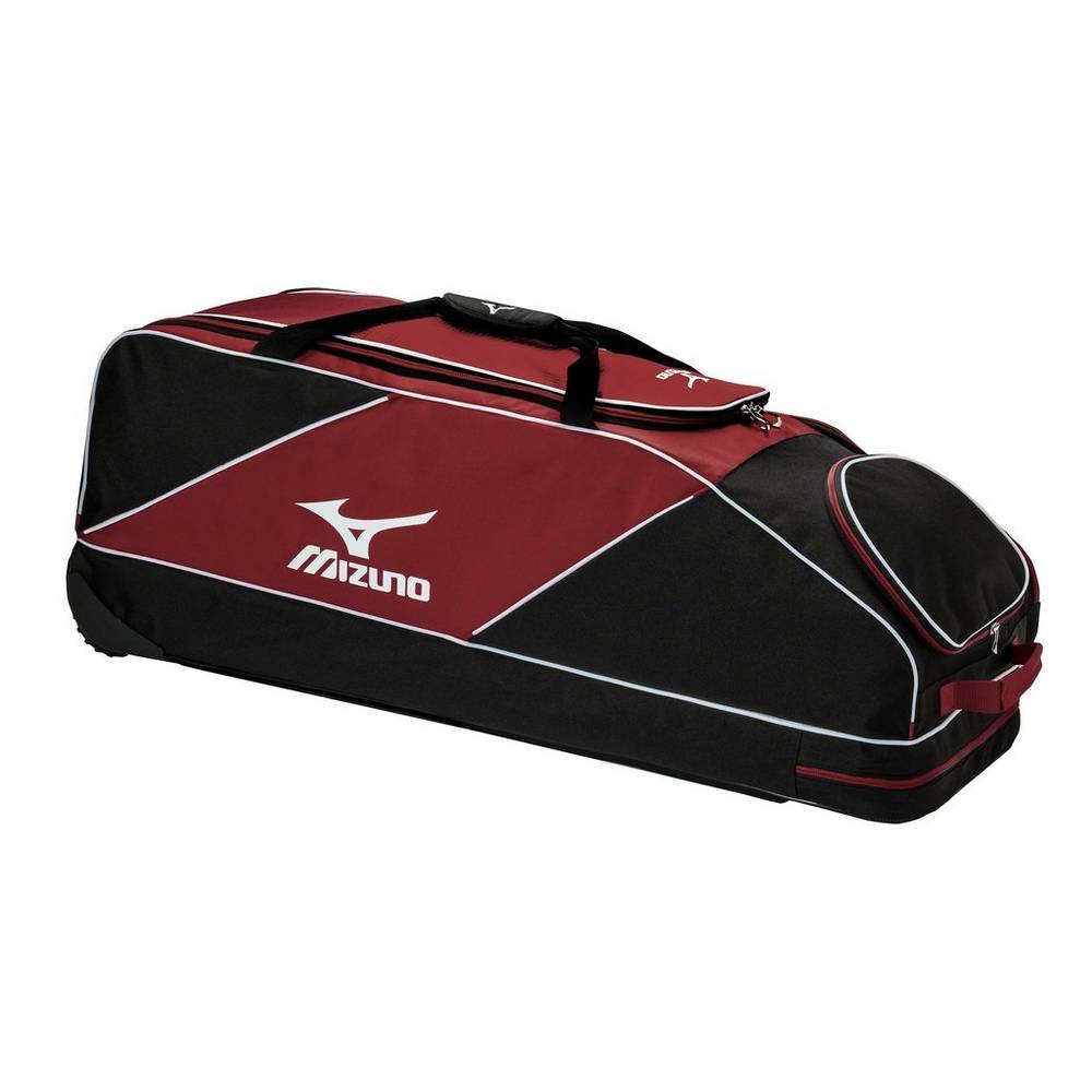 Mens Mizuno Classic Wheel Baseball Bag Red/Black Philippines (PFBNMX108)